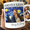 Custom Photo Mug - Personalized Anniversary Wedding Gifts For Husband And Wife, Him And Her - Forever To Go
