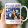 Custom Photo Mug - Personalized Anniversary Wedding Gifts For Husband And Wife, Him And Her - Forever To Go