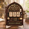 Custom Wooden Tracker Sign - Personalized Bookish Gifts For Book Lovers, Bookworms, Readers - Just One More Chapter