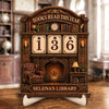 Custom Wooden Tracker Sign - Personalized Bookish Gifts For Book Lovers, Bookworms, Readers - Booked All Weekend