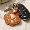Custom Photo Leather Pet Hair Keychain - Personalized Pet Memorial Sympathy Gifts For Dogs, Cats - Always In My Heart