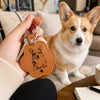 Custom Photo Leather Pet Hair Keychain - Personalized Pet Memorial Sympathy Gifts For Dogs, Cats - Always In My Heart