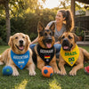 Custom World Football Pet Bandana - Personalized Birthday Gifts For Football Dog Cat Lovers, Dog Dad And Mom, Cat Owners - Epic Dog Squad