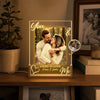 Custom Shaped 3D LED Walnut Night Light - Anniversary Wedding Gifts For Husband And Wife, Him And Her - You & Me Forever & Always