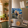 Custom Photo Music Fridge Magnet That Can Play Songs - Personalized Anniversary Wedding Gifts For Husband And Wife, Him And Her - Sweet Melodies, Wrinkly Smiles