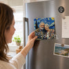 Custom Photo Music Fridge Magnet That Can Play Songs - Personalized Anniversary Wedding Gifts For Husband And Wife, Him And Her - Sweet Melodies, Wrinkly Smiles