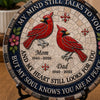 Custom Round Shaped Stone With Stand - Personalized Memorial Sympathy Gifts For Loss Of Mom, Dad - Forever In Loving Memory