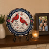 Custom Round Shaped Stone With Stand - Personalized Memorial Sympathy Gifts For Loss Of Mom, Dad - Forever In Loving Memory