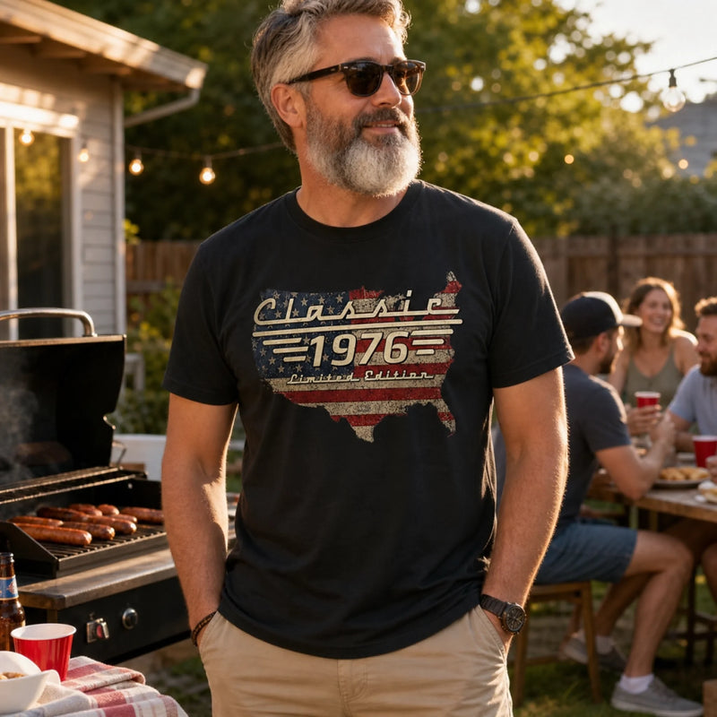 Custom T-shirt, Hoodie - Personalized America 250th Anniversary Gifts, Birthday Gifts For Dad, Grandpa, Family, Yourself - Classic But Legendary