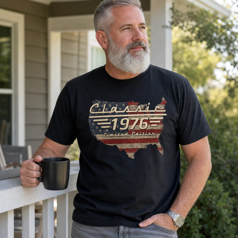 Custom T-shirt, Hoodie - Personalized America 250th Anniversary Gifts, Birthday Gifts For Dad, Grandpa, Family, Yourself - Classic But Legendary