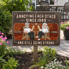 Custom Home Decor Metal Sign - Personalized  Anniversary Wedding Gifts For Husband And Wife, Him And Her - Stuck With You