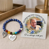 Custom Photo Rainbow Bridge Bracelet - Personalized Memorial Sympathy Gifts For Loss Of Mom, Dad - Your Light Lives On