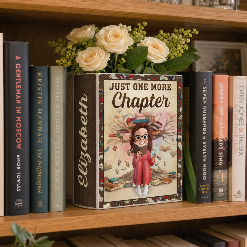 Custom Book Vase - Personalized Bookish Gifts For Book Lovers, Bookworms, Readers - Booked All Day