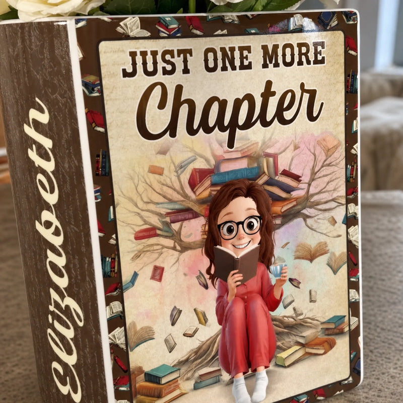 Custom Book Vase - Personalized Bookish Gifts For Book Lovers, Bookworms, Readers - Booked All Day