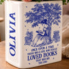 Custom Book Vase - Personalized Bookish Gifts For Book Lovers, Bookworms, Readers - Reading Is My Happy Place