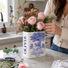 Custom Book Vase - Personalized Bookish Gifts For Book Lovers, Bookworms, Readers - Reading Is My Happy Place