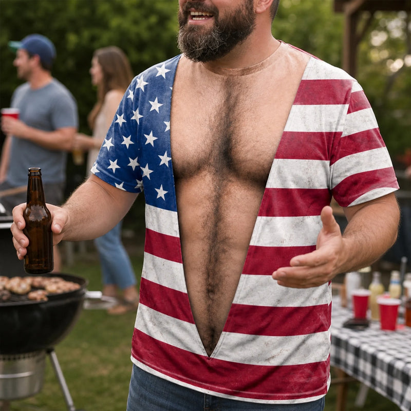 Custom T-shirt - Personalized Funny Gifts For Men - Freedom Looks Good On Me