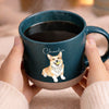 Custom Photo Printed Pottery Mug - Personalized Birthday Gifts For Dog Cat Lovers, Dog Dad And Mom, Cat Owners - My Best Friend Has Paws