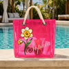 Custom Clear Tote Bag - Personalized Summer Vacation And Travel Gifts For Women, Besties, Sisters, BFF - Sun Sand Serenity
