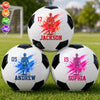Custom World Football Soccer Ball - Personalized  Birthday Gifts For Football Lovers, Sports Fans, Sports Lovers - Eat Sleep Soccer Repeat
