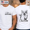 Custom Photo Unisex T-shirt - Personalized Father's Day Birthday Gifts For Dog Cat Lovers, Dog Dad And Mom, Cat Owners - Furry Friends