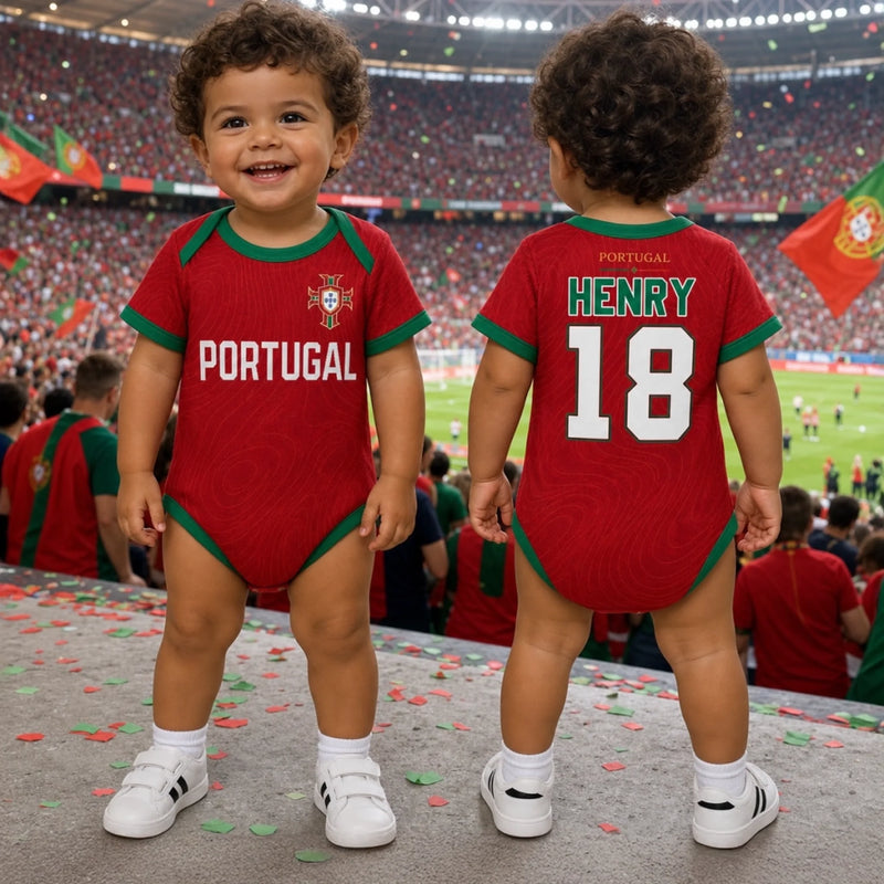 Custom Mexico World Football Baby Jersey Bodysuit
 - Personalized Baby Shower, Gender Reveal Gifts For New Moms, New Dads, Football Lovers - The Team's Youngest MVP