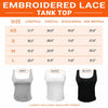 Custom Women's Embroidered Lace Tank Top – Personalized Bridesmaid Proposal Wedding Gifts For Bridesmaid, Bridal Party - She Said Yes, We Said Party