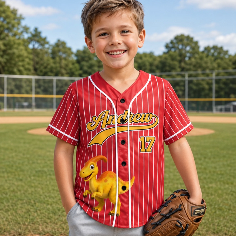 Custom Kids Baseball Jersey - Personalized Birthday Gifts For Kids - Little Dream Big Adventures