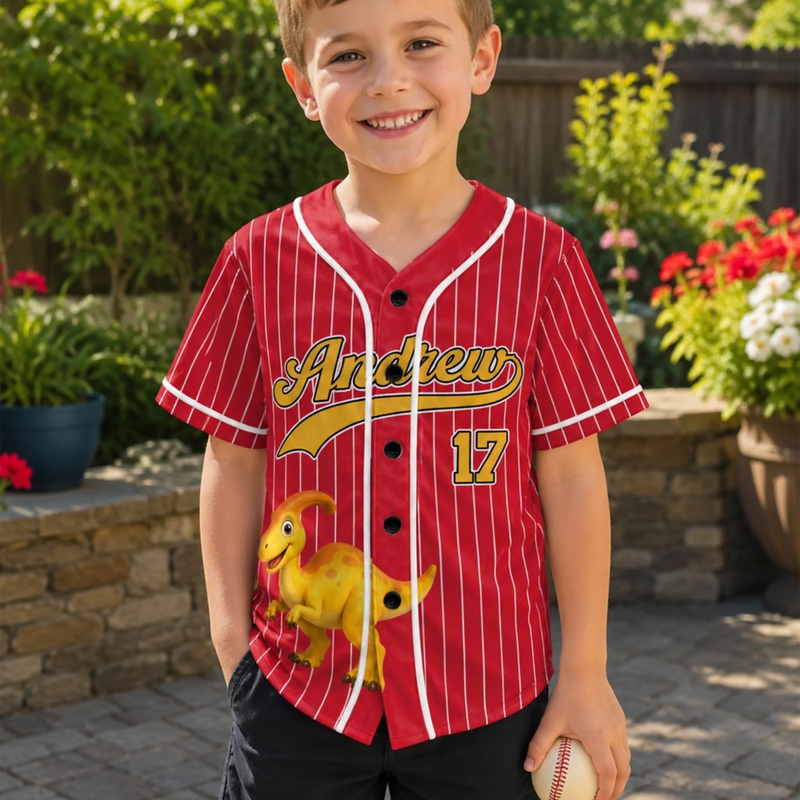 Custom Kids Baseball Jersey - Personalized Birthday Gifts For Kids - Little Dream Big Adventures