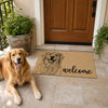 Custom Photo Home Decor Decorative Mat - Personalized Birthday Gifts For Dog Cat Lovers, Dog Dad And Mom, Cat Owners - Paws Make Life Better