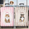 Custom Photo Luggage Cover - Personalized Summer Vacation And Travel Gifts For Dog Cat Lovers, Dog Dad And Mom, Cat Owners - Pawsport Ready
