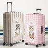 Custom Photo Luggage Cover - Personalized Summer Vacation And Travel Gifts For Dog Cat Lovers, Dog Dad And Mom, Cat Owners - Pawsport Ready