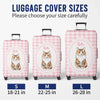 Custom Photo Luggage Cover - Personalized Summer Vacation And Travel Gifts For Dog Cat Lovers, Dog Dad And Mom, Cat Owners - Pawsport Ready