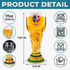 Custom USA World Football Trophy-Shaped Beer Glass - Personalized Birthday Gifts For Football Lovers, Sports Fans, Sports Lovers - Fueling The Soccer Hype