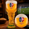 Custom USA World Football Trophy-Shaped Beer Glass - Personalized Birthday Gifts For Football Lovers, Sports Fans, Sports Lovers - Fueling The Soccer Hype