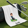 Custom Golf Towel - Personalized Birthday Gifts For Golf Lovers, Sports Fans, Sports Lovers - Just Tap It In