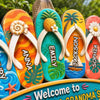 Custom Wood Sign - Personalized Summer Vacation And Travel Gifts For Grandma, Grandpa - Beach Days With Grandkids