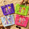 Custom Clear Tote Bag - Personalized Summer Vacation And Travel Gifts For Women, Besties, Sisters, BFF - Sun Sand Smiles