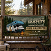 Custom Outdoor Banner - Personalized Camping Gifts For Campers, Mom, Dad, Brother, Sister, Kids - Home Is Wherever We Roam