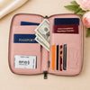 Custom Passport Holder Wallet - Personalized Summer Vacation And Travel Gifts For Women, Men - Adventure Starts Now