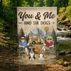 Custom Flag - Personalized Travel Camping Gifts For Campers, Husband And Wife, Him And Her, Dog Lovers, Dog Dad And Mom - Adventure Together