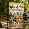 Custom Flag - Personalized Travel Camping Gifts For Campers, Husband And Wife, Him And Her, Dog Lovers, Dog Dad And Mom - Adventure Together