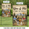 Custom Flag - Personalized Travel Camping Gifts For Campers, Husband And Wife, Him And Her, Dog Lovers, Dog Dad And Mom - Adventure Together