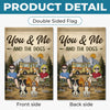 Custom Flag - Personalized Travel Camping Gifts For Campers, Husband And Wife, Him And Her, Dog Lovers, Dog Dad And Mom - Adventure Together