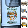 Custom RV Decal - Personalized Anniversary Wedding Camping Gifts For Campers, Husband And Wife, Dog Dad And Mom - Together Is Our Favorite Campsite