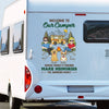 Custom RV Decal - Personalized Anniversary Wedding Camping Gifts For Campers, Husband And Wife, Dog Dad And Mom - Together Is Our Favorite Campsite