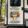 Custom RV Decal - Personalized Anniversary Wedding Camping Gifts For Campers, Husband And Wife, Dog Dad And Mom - Together Is Our Favorite Campsite