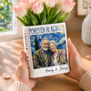 Custom Book Vase - Personalized Anniversary Wedding Gifts For Husband And Wife, Him And Her - Together Under Starry Skies