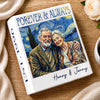 Custom Book Vase - Personalized Anniversary Wedding Gifts For Husband And Wife, Him And Her - Together Under Starry Skies