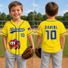 Custom Kids Baseball Jersey - Personalized Birthday Gifts For Kids - The Adventure Starts With Me